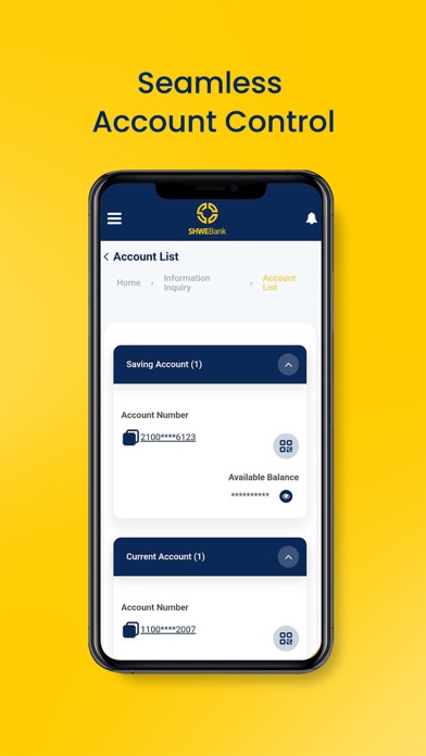 SHWE Mobile Banking Screenshot