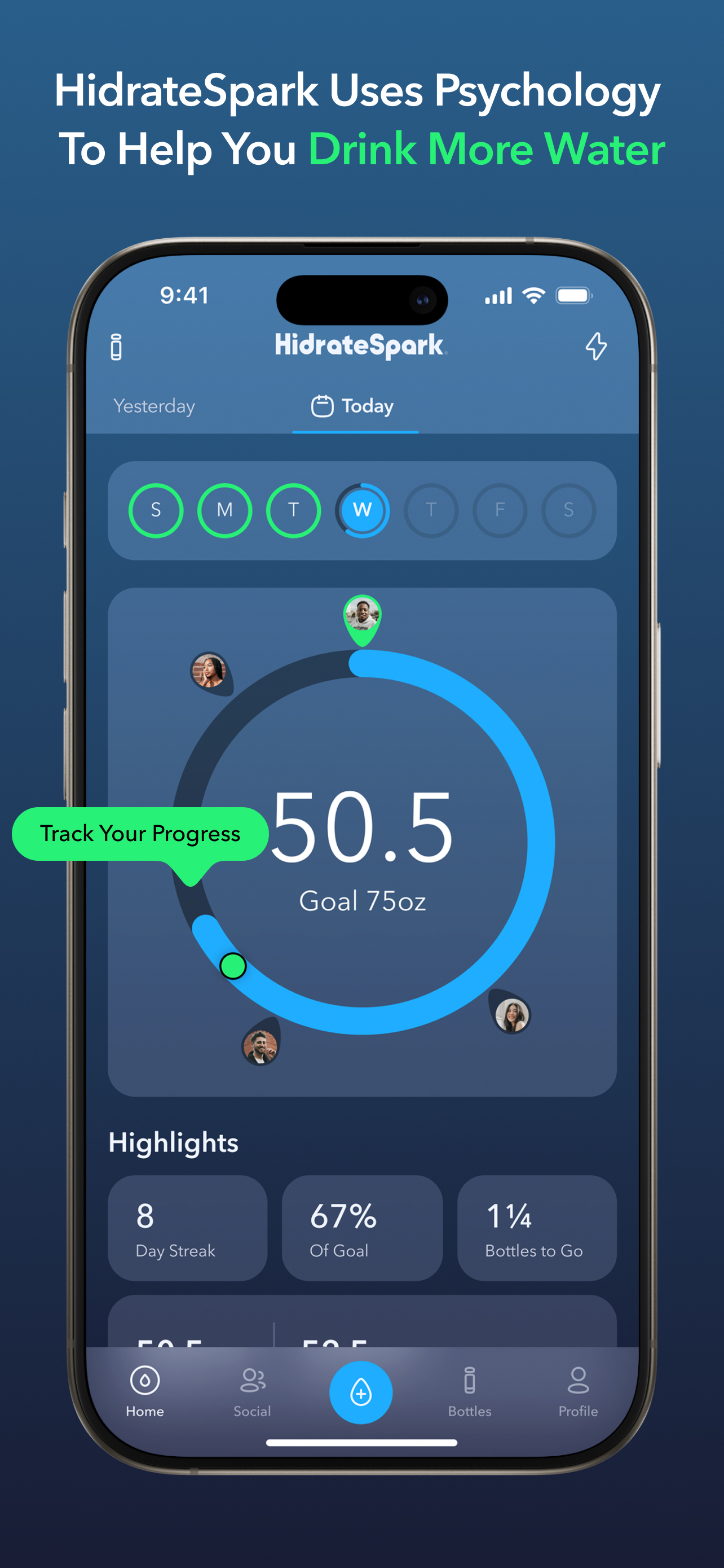 HidrateSpark Water Tracker
