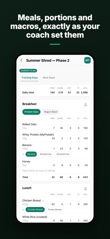 Coachbase Meal Plan Screenshot 1 of 5