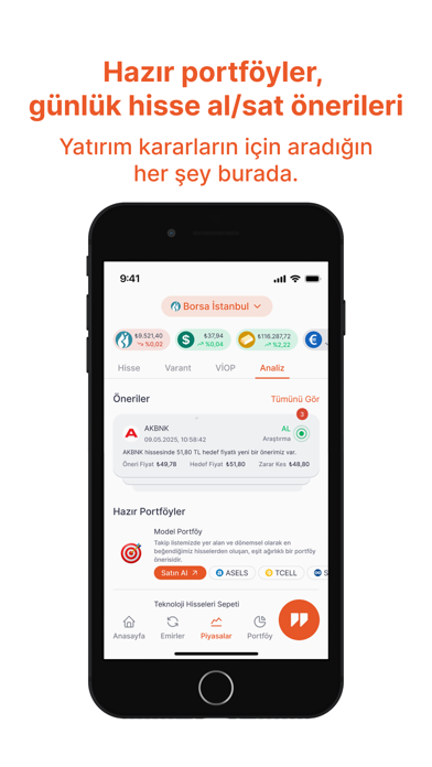 Piapiri Borsa Hisse Alım Satım Screenshot