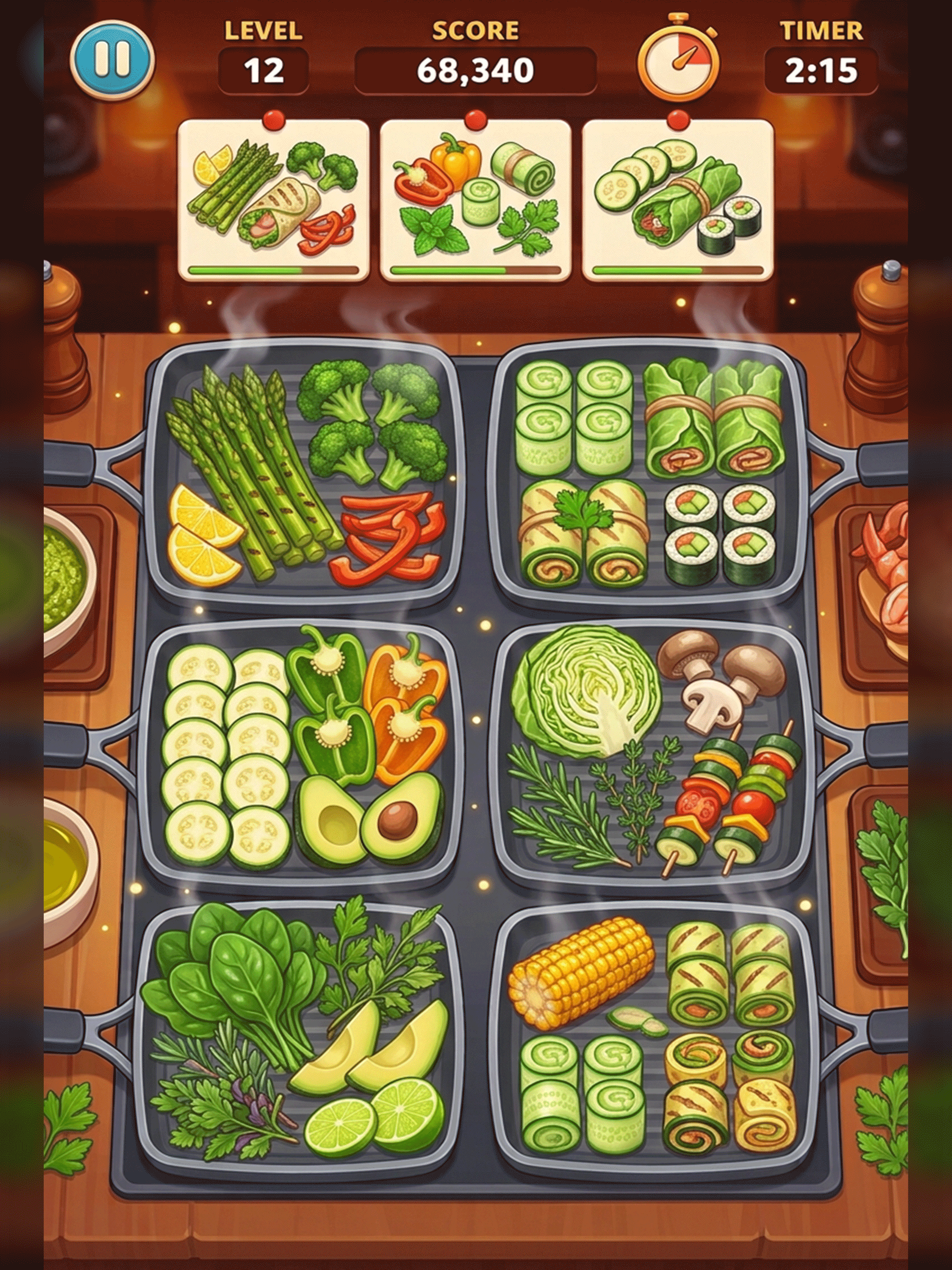 Grill Sorting Foodie Puzzle screenshot 8