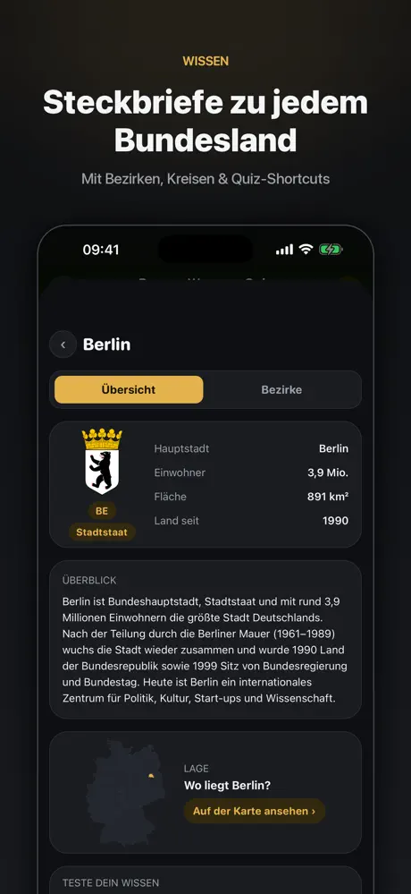 Deutschland Quiz: Bundesländer auf dem iPhone, Bildschirmfoto 8