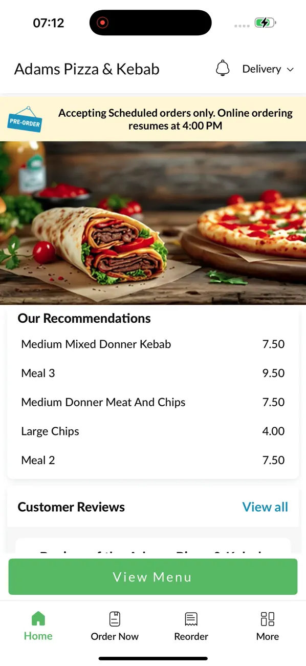 Screenshot #2 pour Adams Pizza & Kebab