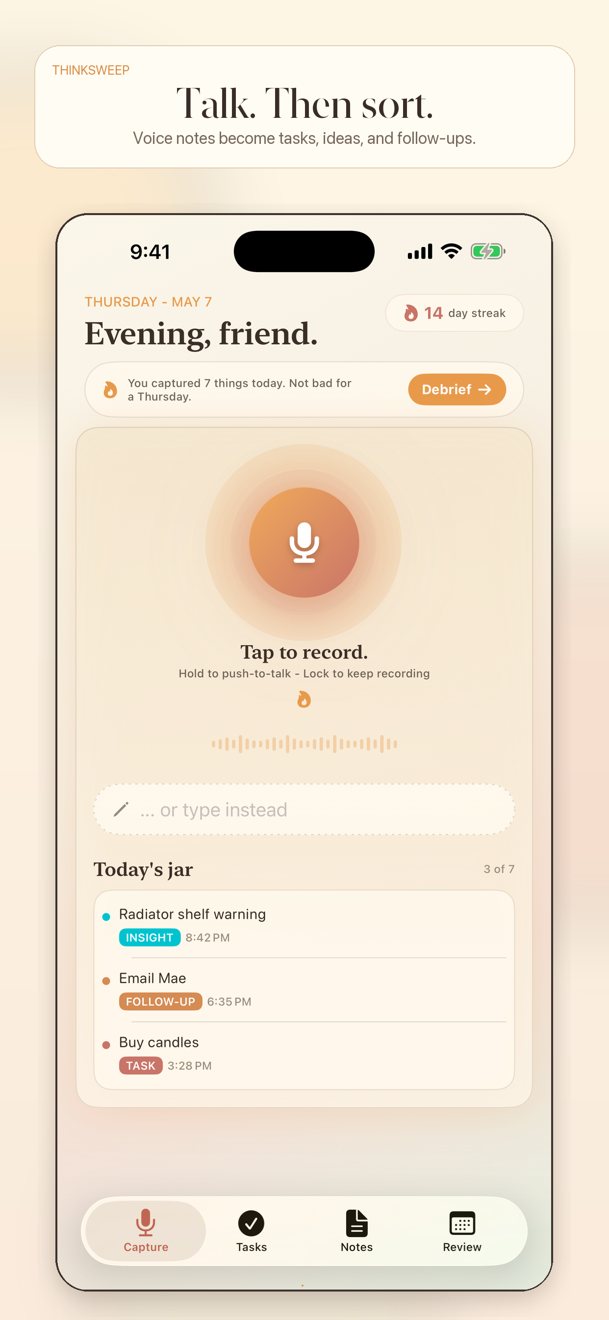 AI Note Taker: ThinkSweep