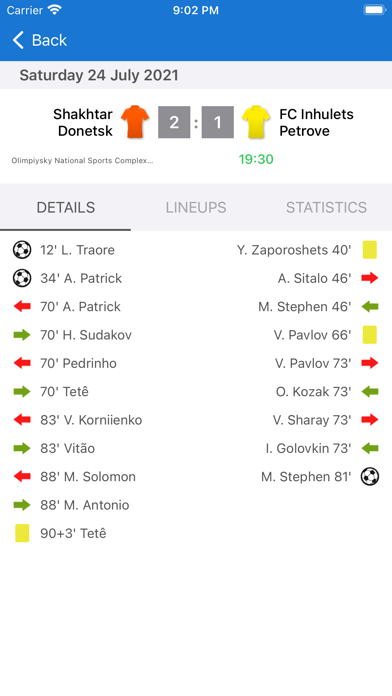 Screenshot #3 pour Ukrainian Premier League Live