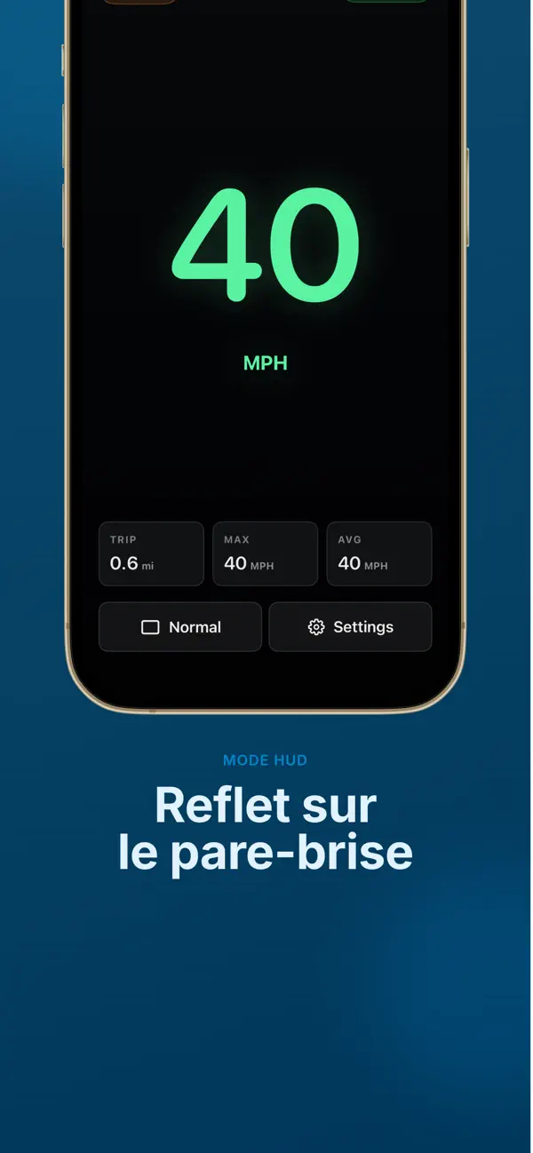 Screenshot #3 pour ClearSpeed Compteur de vitesse