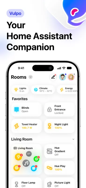 Vulpo for Home Assistant screenshot 1 of 10