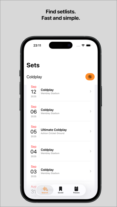 Sets App screenshot