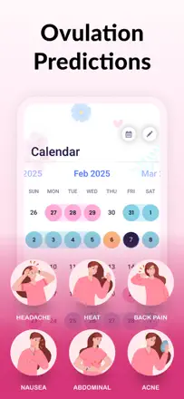Period Tracker & Ovulation App : capture d’écran 2 sur 6