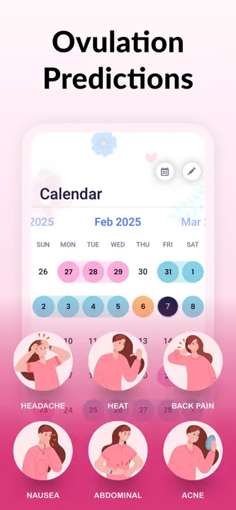 Period Tracker & Ovulation App: Screenshot 2 von 6