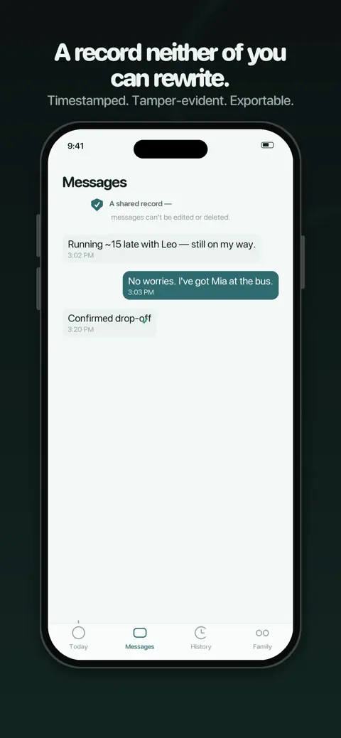 Justoo: Co-Parent Hand-offs: App Store preview 5