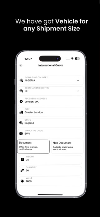 GIG LOGISTICS MOBILE Screenshot 2 of 8