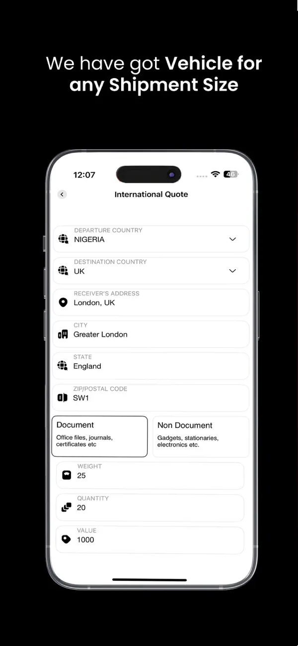 Screenshot #2 pour GIG LOGISTICS MOBILE