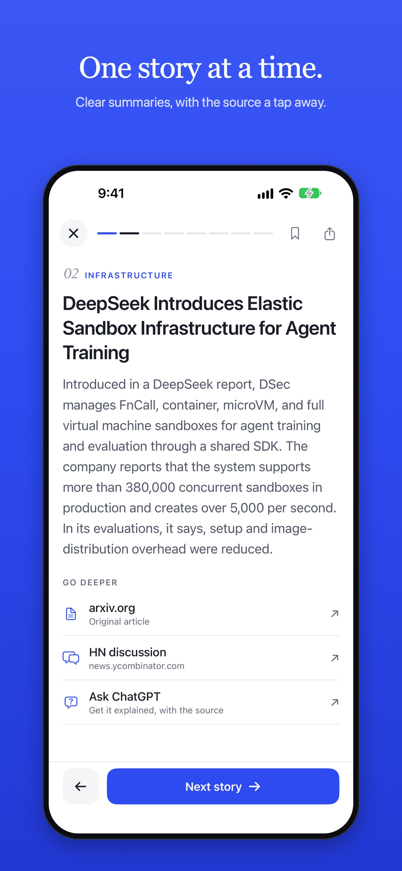 Screenshot 2 of Kısa: Daily Tech News