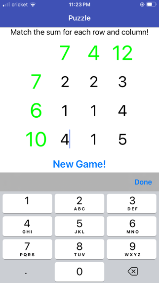 Puzzle - Match Sums screenshot