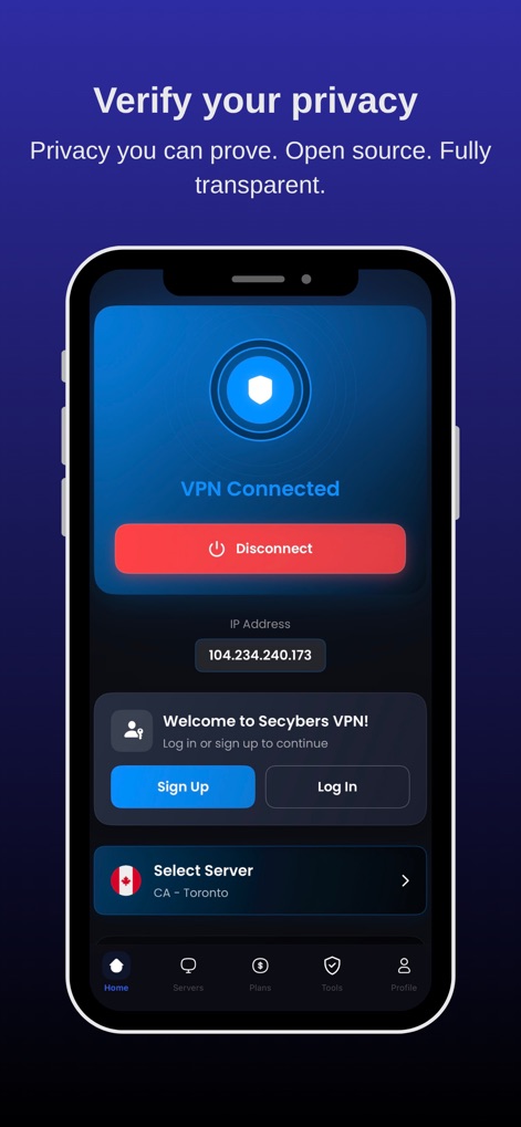 Secybers VPN: Fast & Secure - Utilities App | MWM