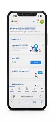 XL HABITAT Espace locataire screenshot