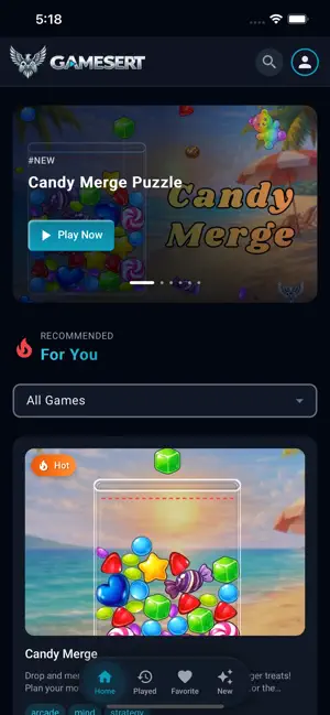 Gamesert screenshot 1