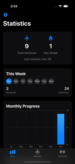 WorkoutLogix screenshot 2