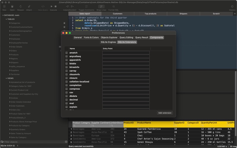 Native SQLite Manager app screenshot 3