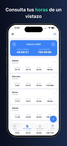 FichMe Control Horario screenshot