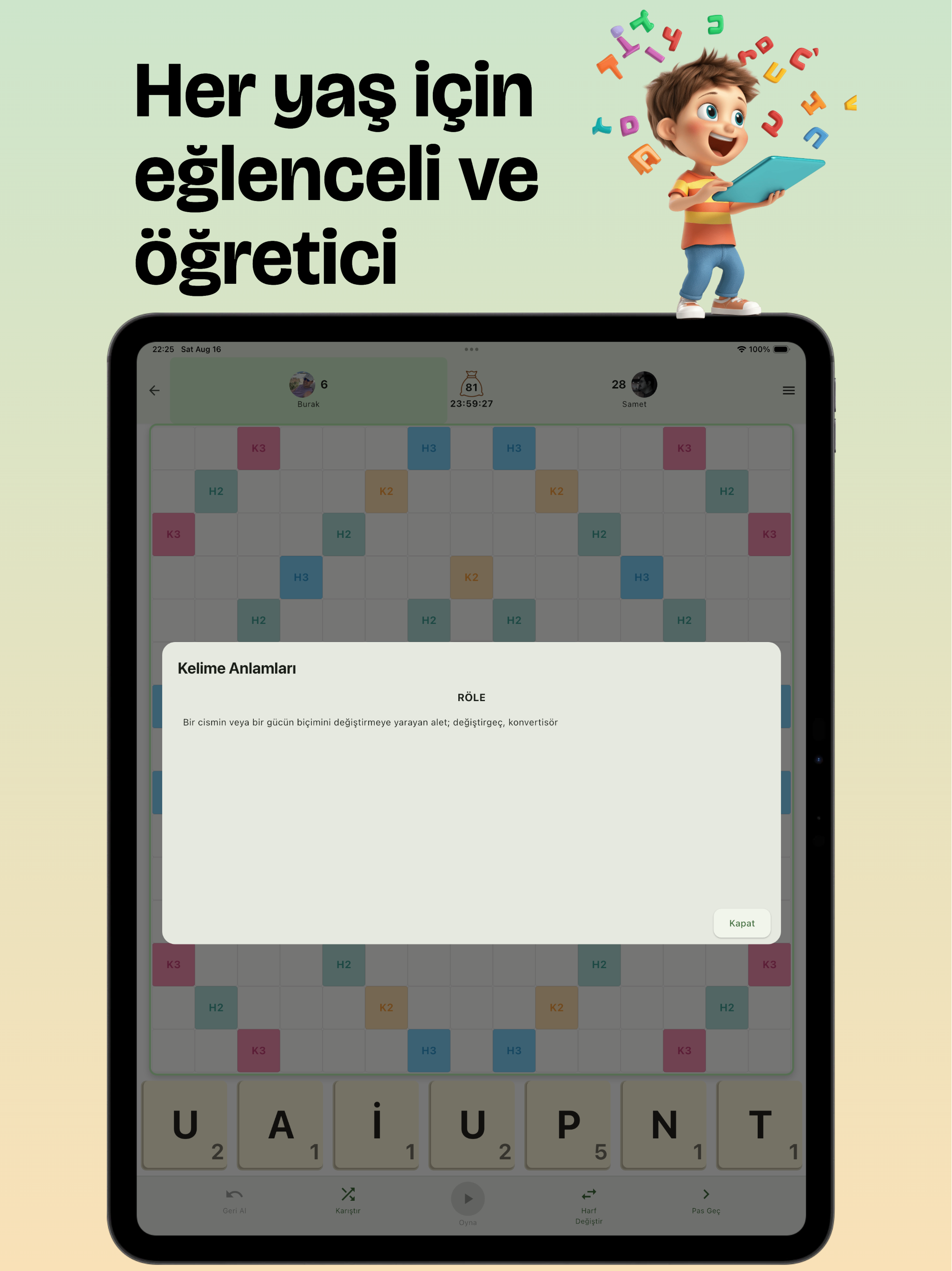 Kelime Dünyası Sosyal Oyun