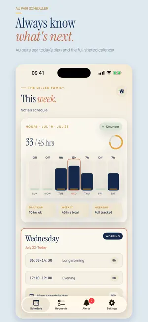 Au Pair Scheduler Companion screenshot 4