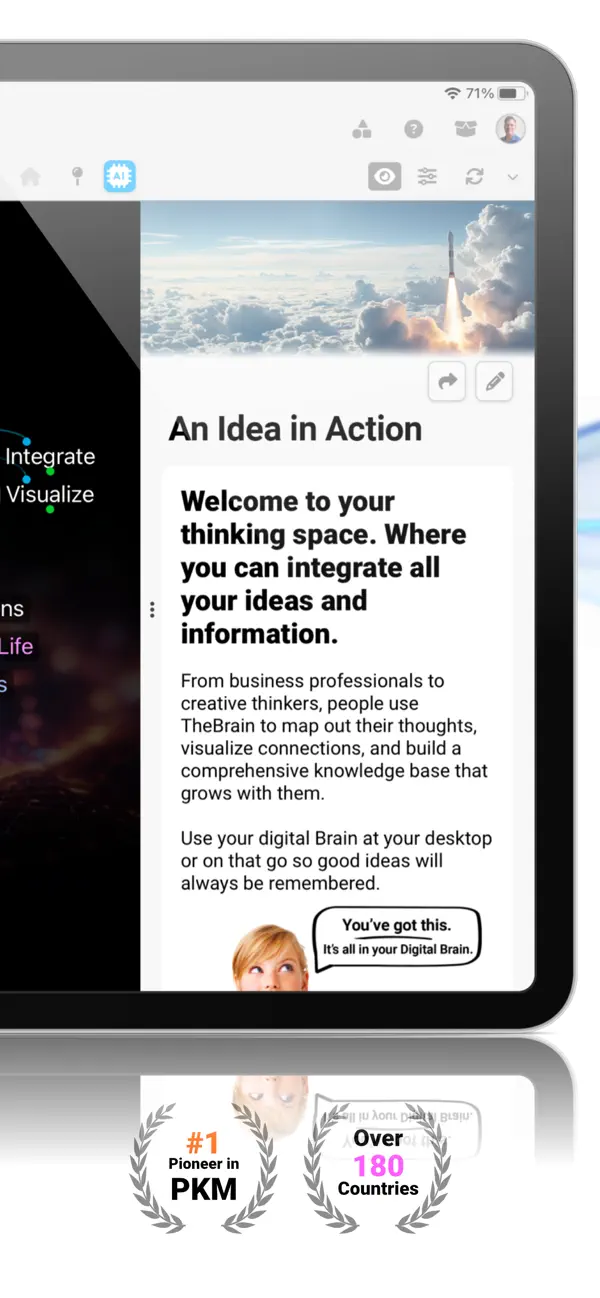 Screenshot #3 pour TheBrain: Smart Notes & Links