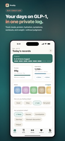 GLP-1 Tracker - Protily iPhone screenshot