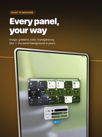 Home Widget for HomeKit · HW iPad screenshot