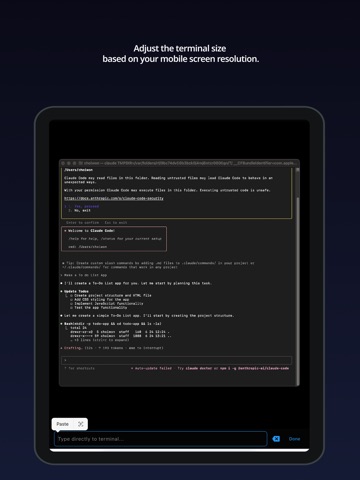 Mobile Code Remote Desktop ipad screenshot 4