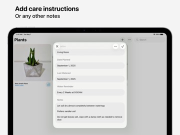 Plant Daddy — Water Reminders iPad screenshot