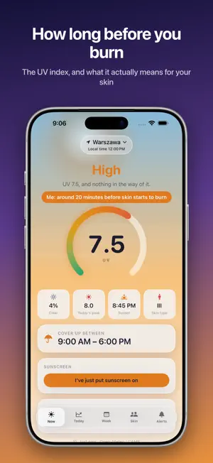 UV Index, Sunburn - Zenit screenshot 1