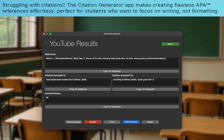 #4. Citation Generator (macOS) 由: Jonathan Gillman