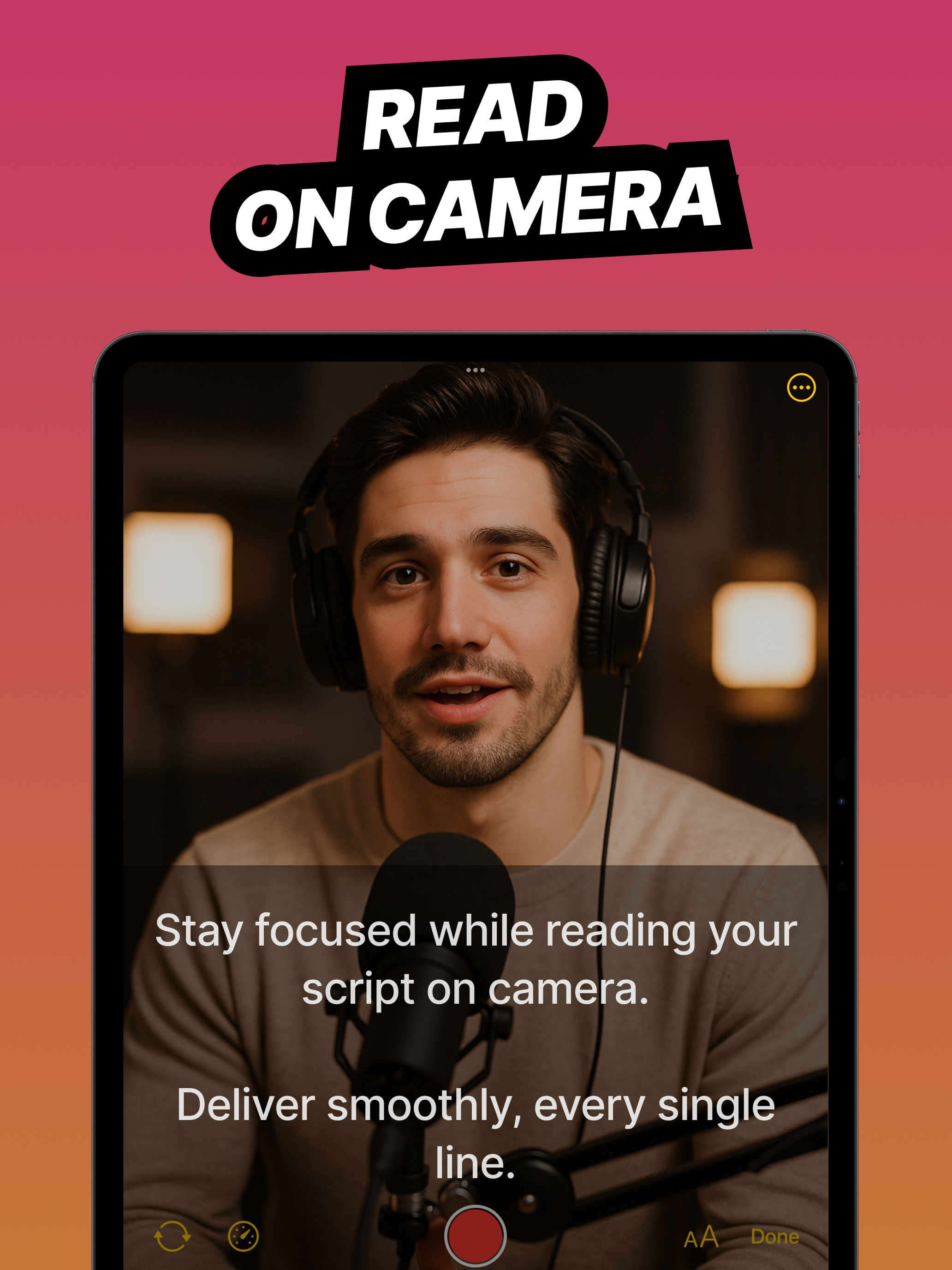 Telepromter for Video