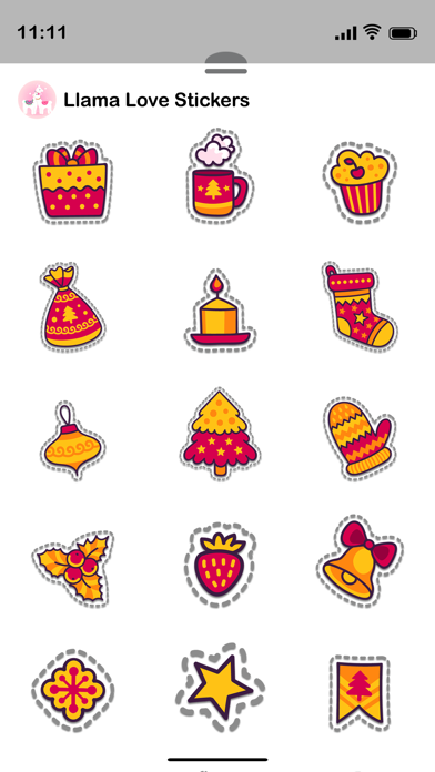 Screenshot #3 pour Llama Love Stickers
