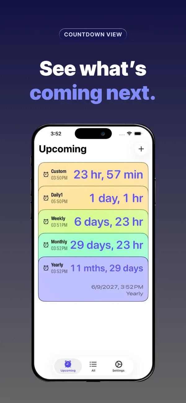 #3. DintAlarm - Custom Alarm (iOS) Por: 春明 张