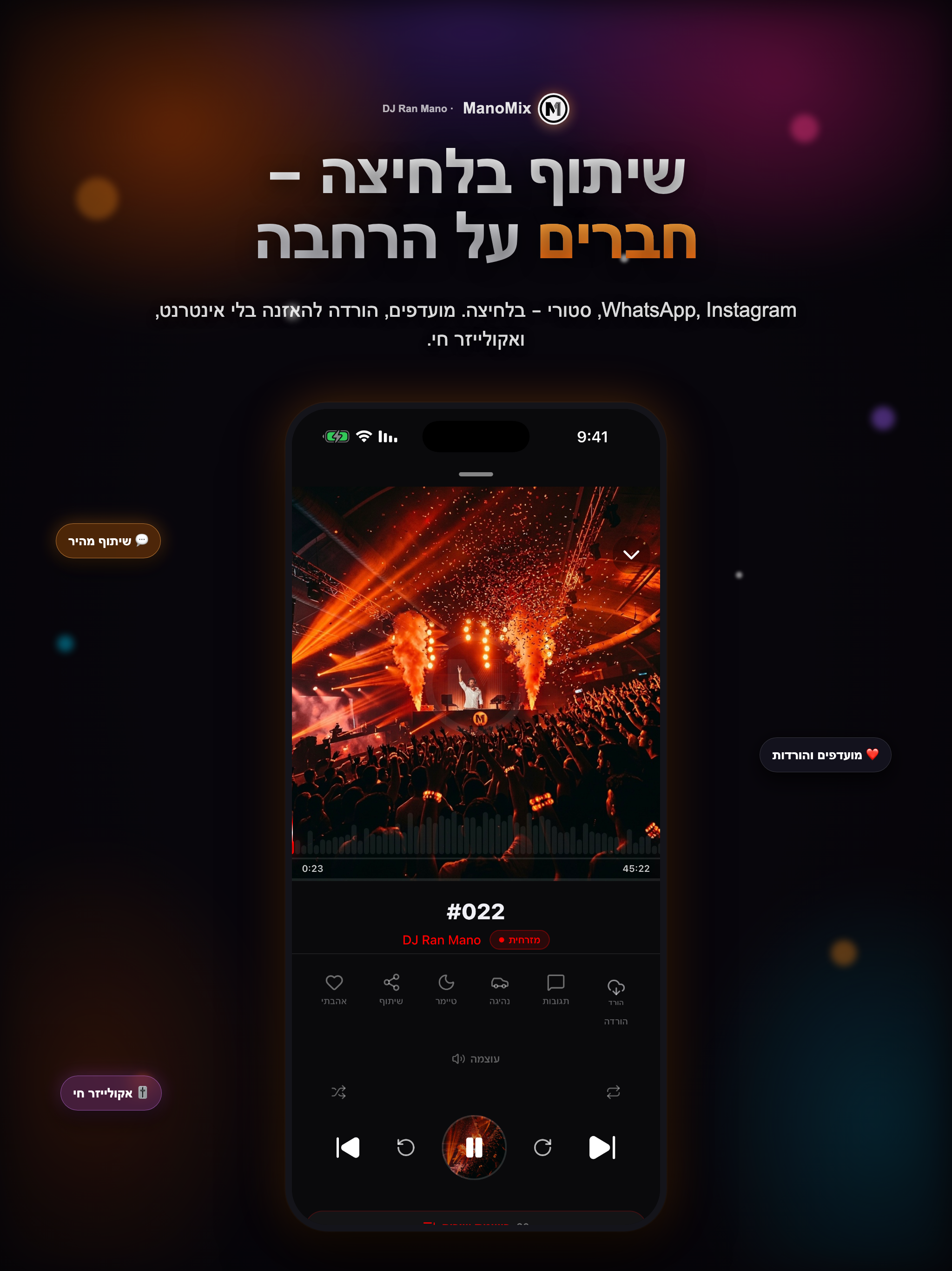 ManoMix — מוזיקה למסיבות screenshot 13