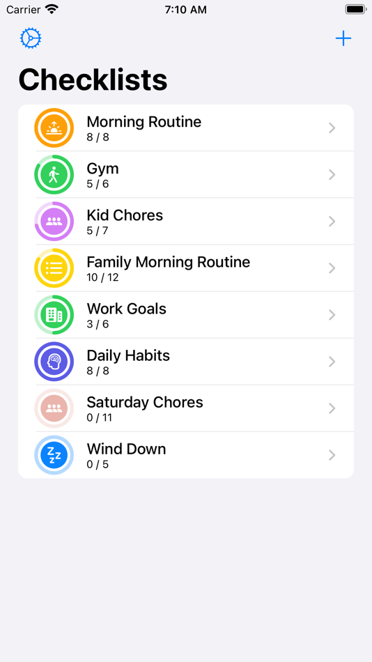 #1. Checklist Tracker: Routine Fox (iOS) Podle: Joshua Bryson