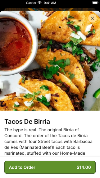 Tacos El Peladito iPhone screenshot 3 - Food & Drink app