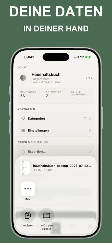 Haushaltsbuch & Budget Planer screenshot 9 of 10