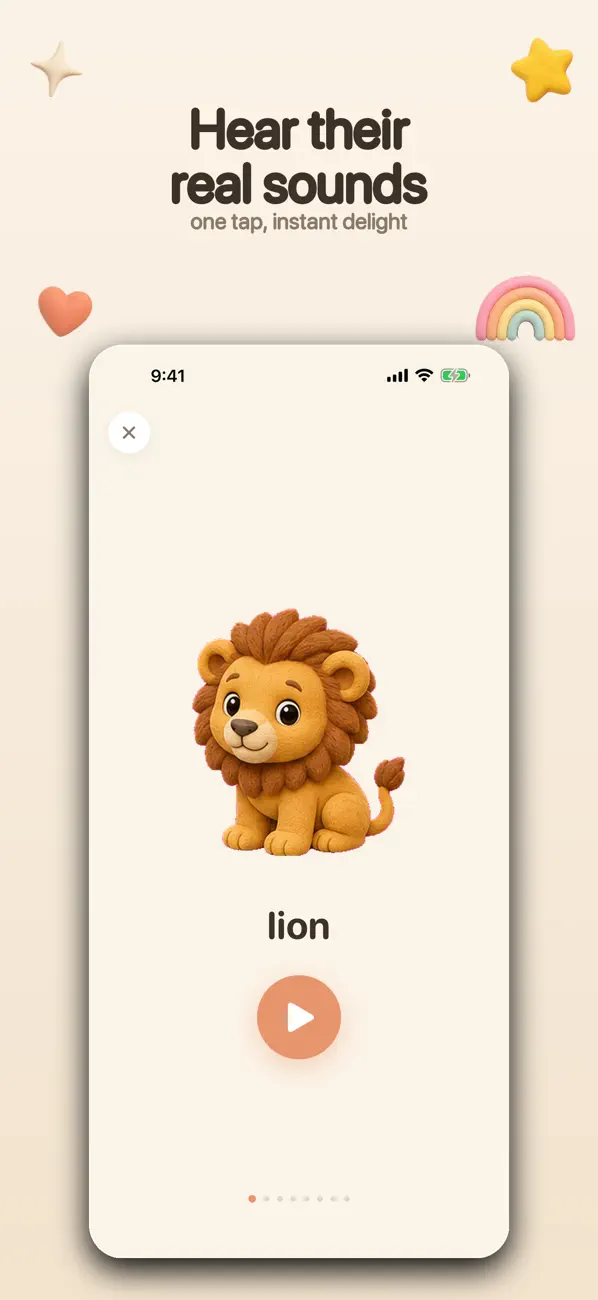 Screenshot #2 pour Animal Sounds for Baby & Kids
