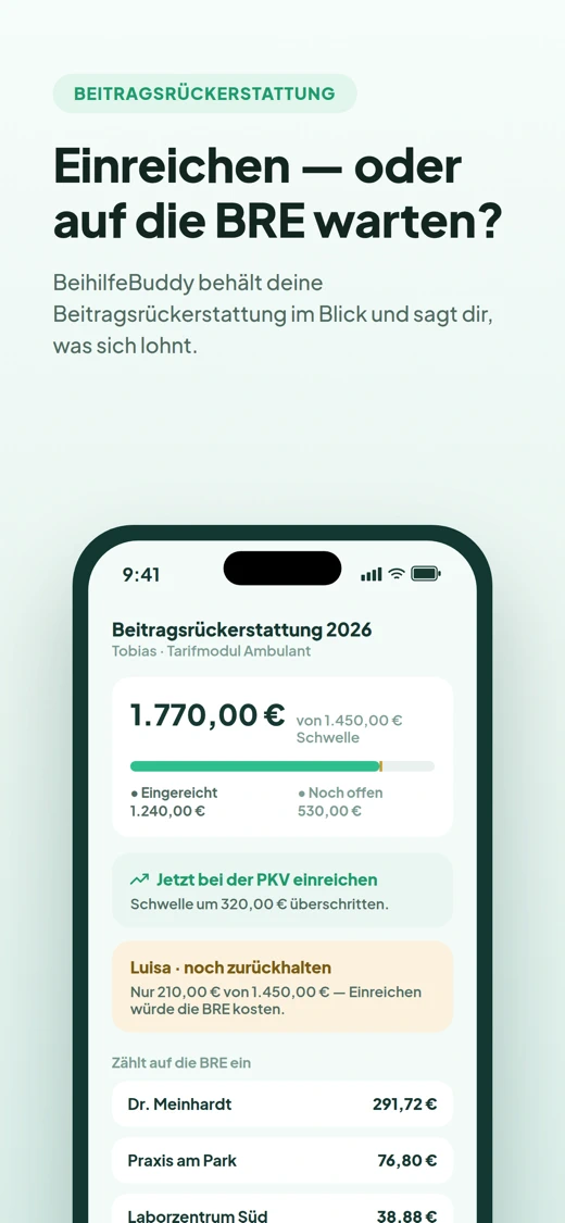 BeihilfeBuddy - Beihilfe & PKV screenshot 3