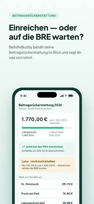 BeihilfeBuddy - Beihilfe & PKV screenshot 3 of 6