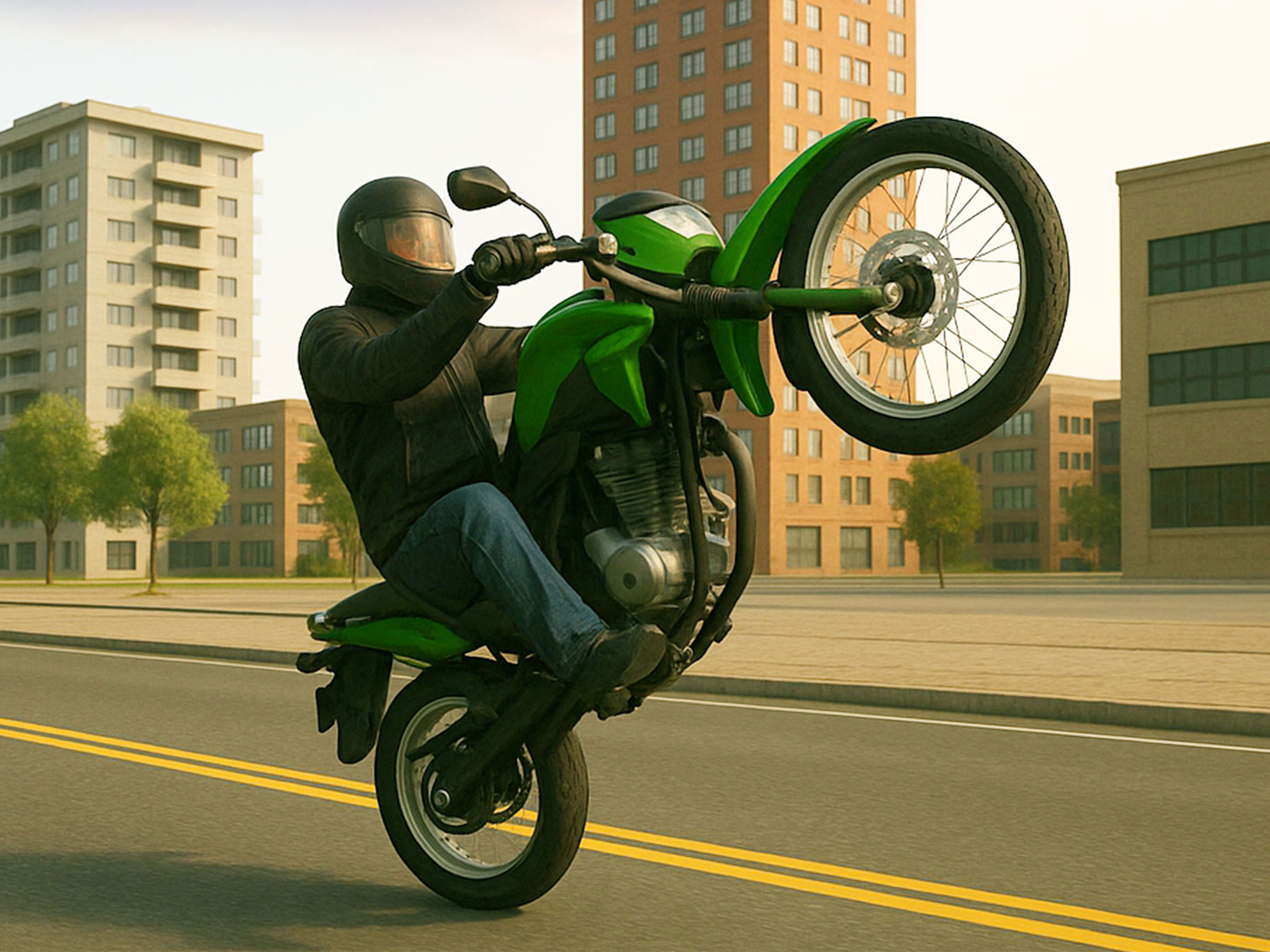 Offline Bike Stunt Racing Game