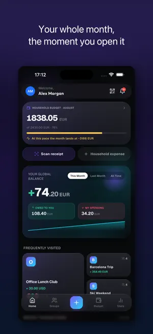 Splitko: Bill Split & Expenses screenshot 1