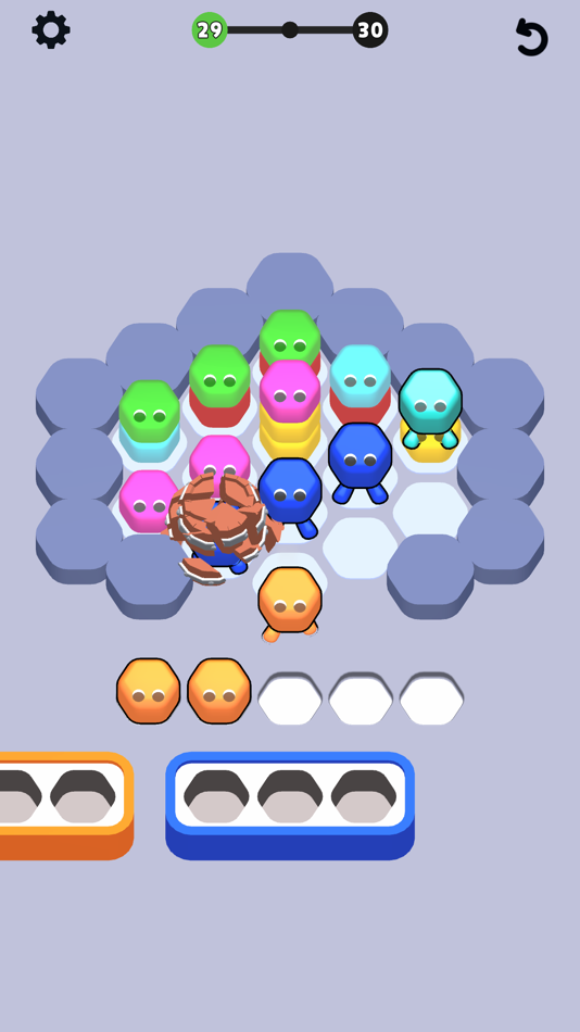 #2. Hexa Stack Jam (iOS) 由: Gybe Games
