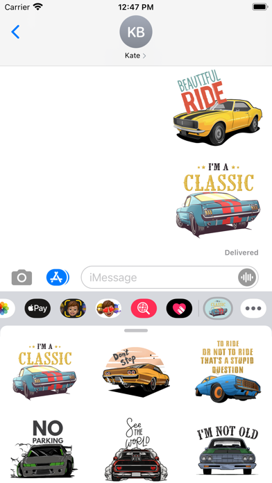 American Vintage Car Stickers Screenshot