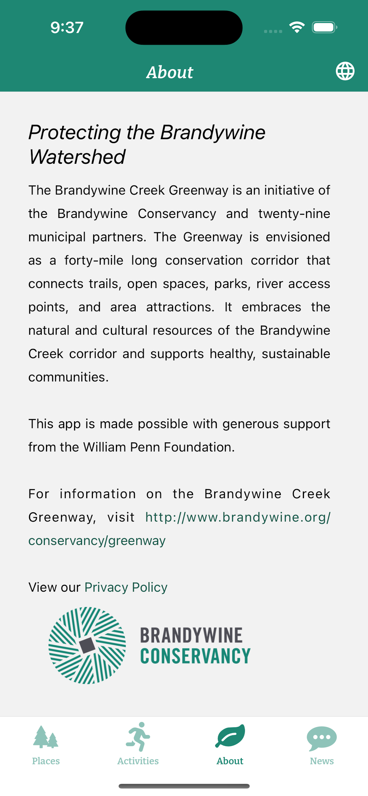 Brandywine Creek Greenway(BCG)