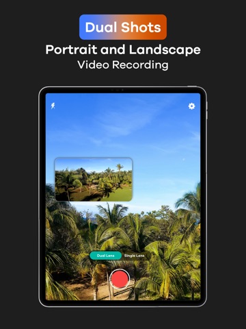 Multi Cam Video Recorder 2View iPad screenshot